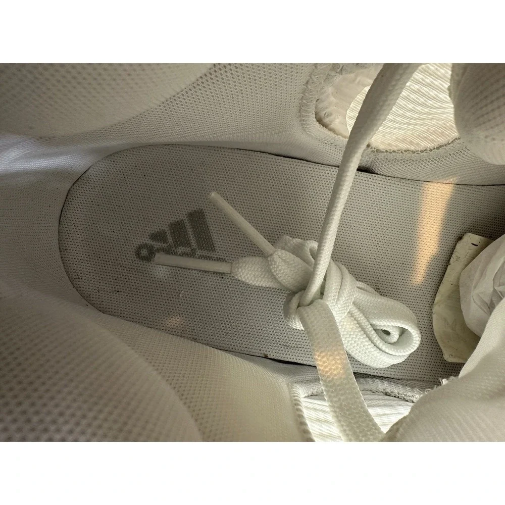 Adidas Pro Bounce Basketball‎ Shoes Triple White Silver Mens Size 16 New